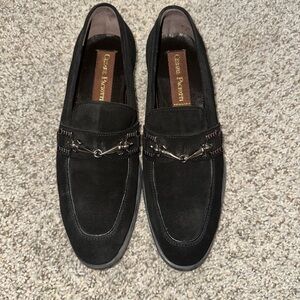 Cesare Paciotti 27726 Vit Camoscio Black Suede Luxury Italian Men Shoe Sz. 6 1/2